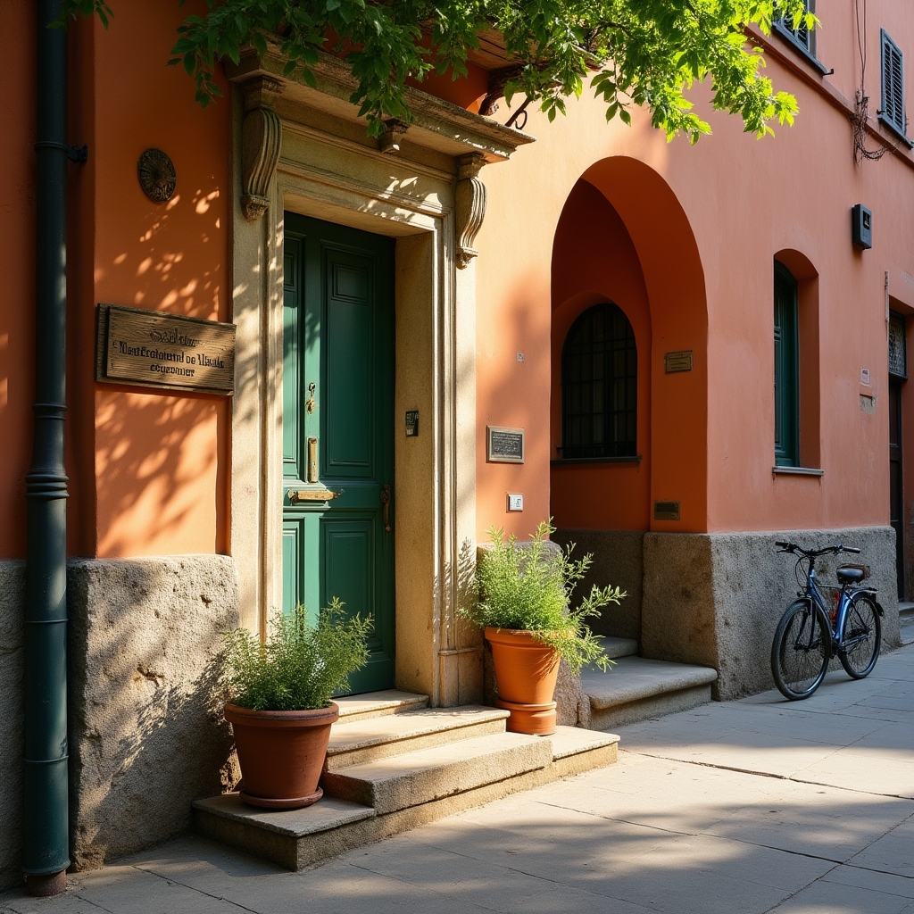 Ingresso della sede della scuola di orticoltura a Bologna